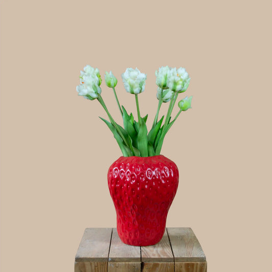 Real touch kunsttulp (5 stuks) - The Tulip Statement - Zijden Papegaai bloemen - 40cm